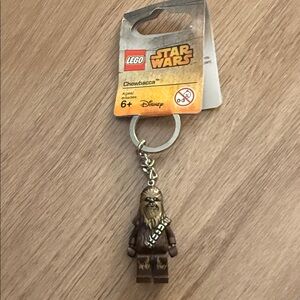 LEGO Chewbacca Keychain in Brown and Tan